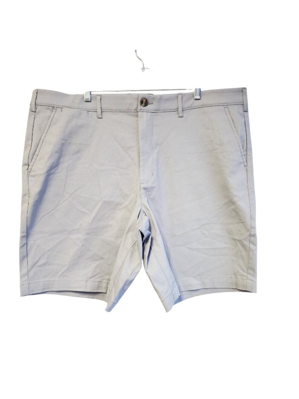 Sonoma Mens Flexwear Flat-Front Shorts Size 42 Gray 9-Inch Inseam